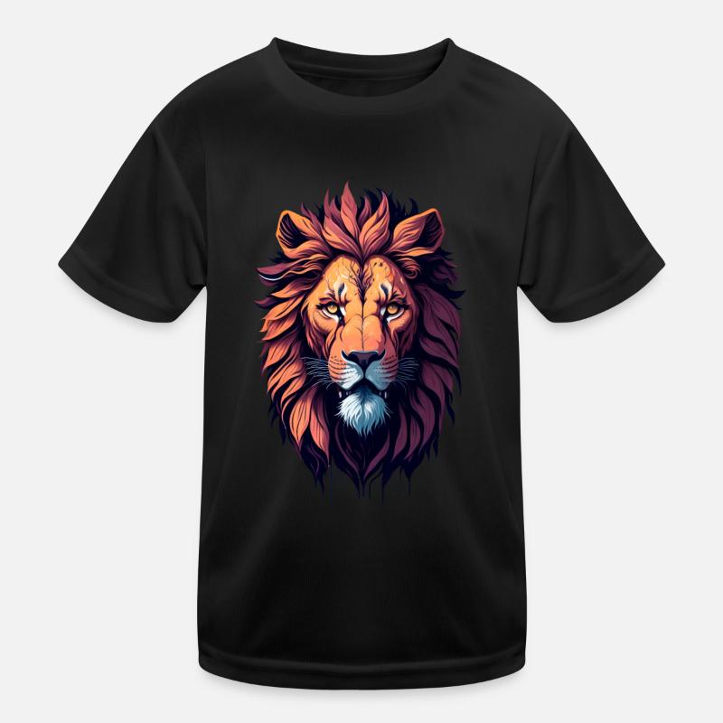 Illustration du lion T-shirt sport Enfant