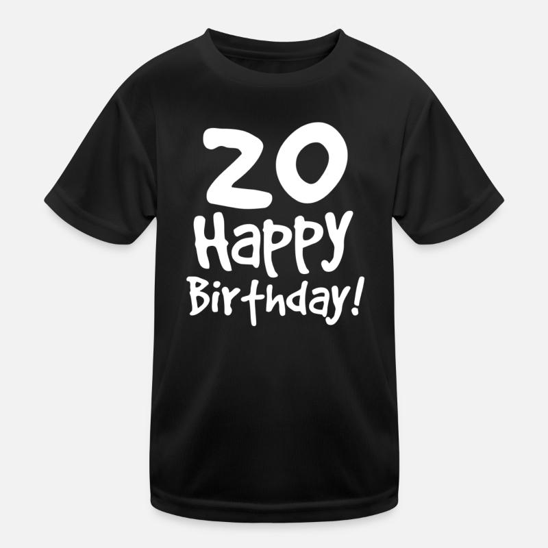 20. Geburtstag Kinder Funktions-T-Shirt