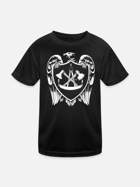 Armoiries de Zimmermann - T-shirt sport Enfant - noir - Devant