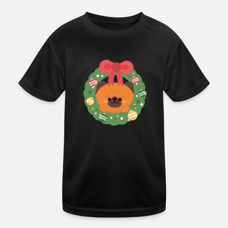 German Shepherd Christmas Kids Functional T-Shirt