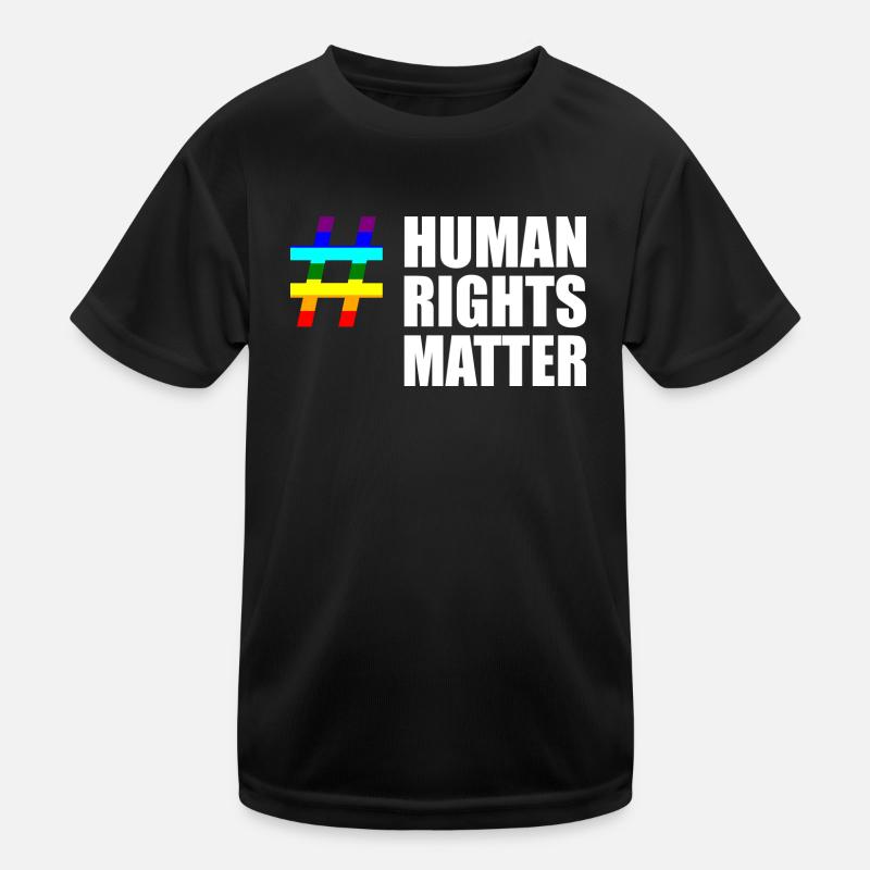 Human rights matter rainbow Kids Functional T-Shirt