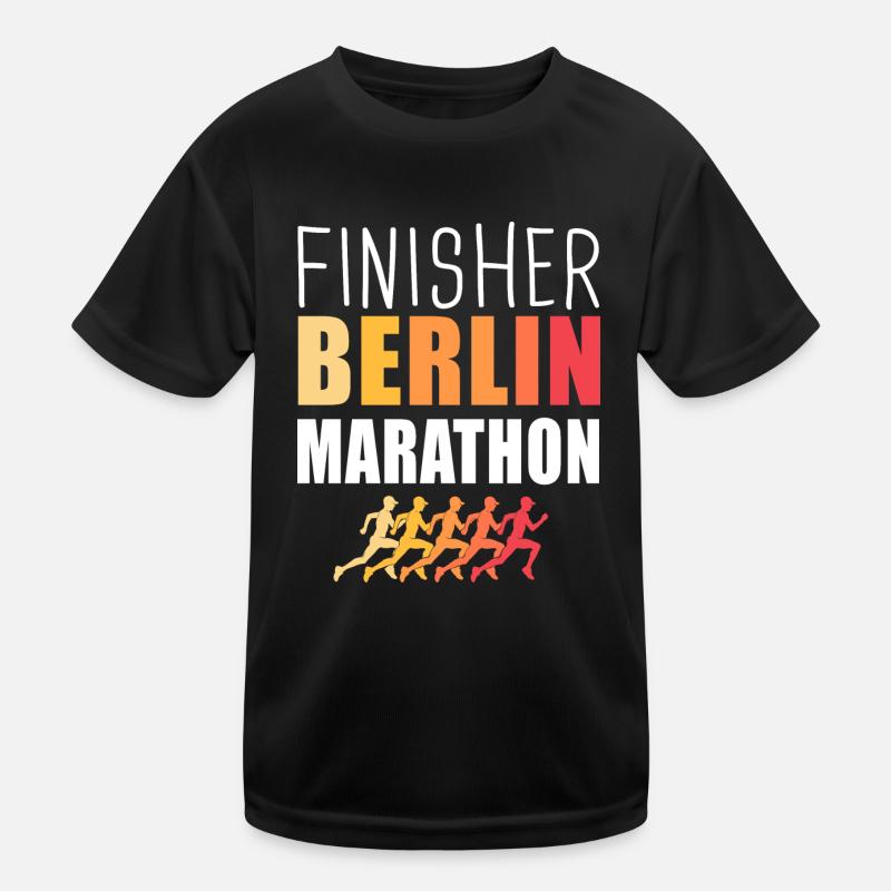 Finisher Berlin marathon run running Kids Functional T-Shirt