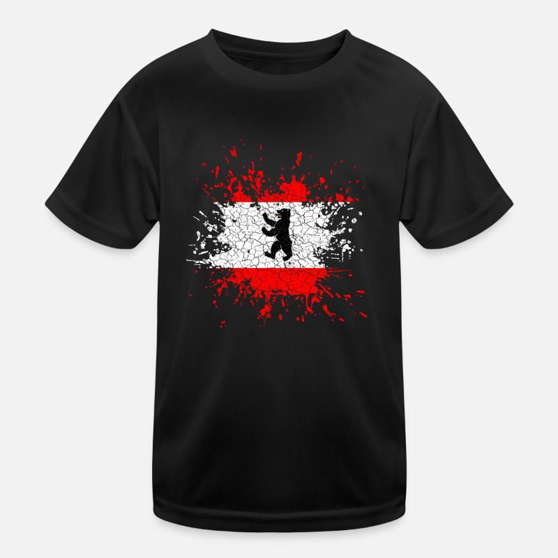 Berlin Kleks Vintage Kinder Funktions-T-Shirt