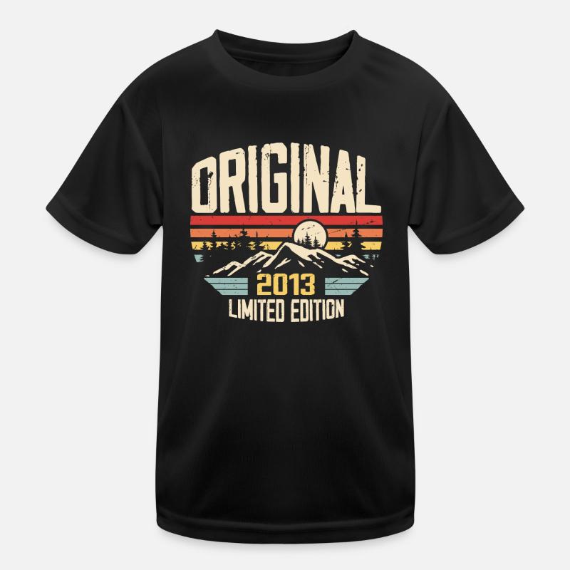 Nostalgisches 2013 Geburtstagsgeschenk 2013 - Kinder Funktions-T-Shirt - Schwarz