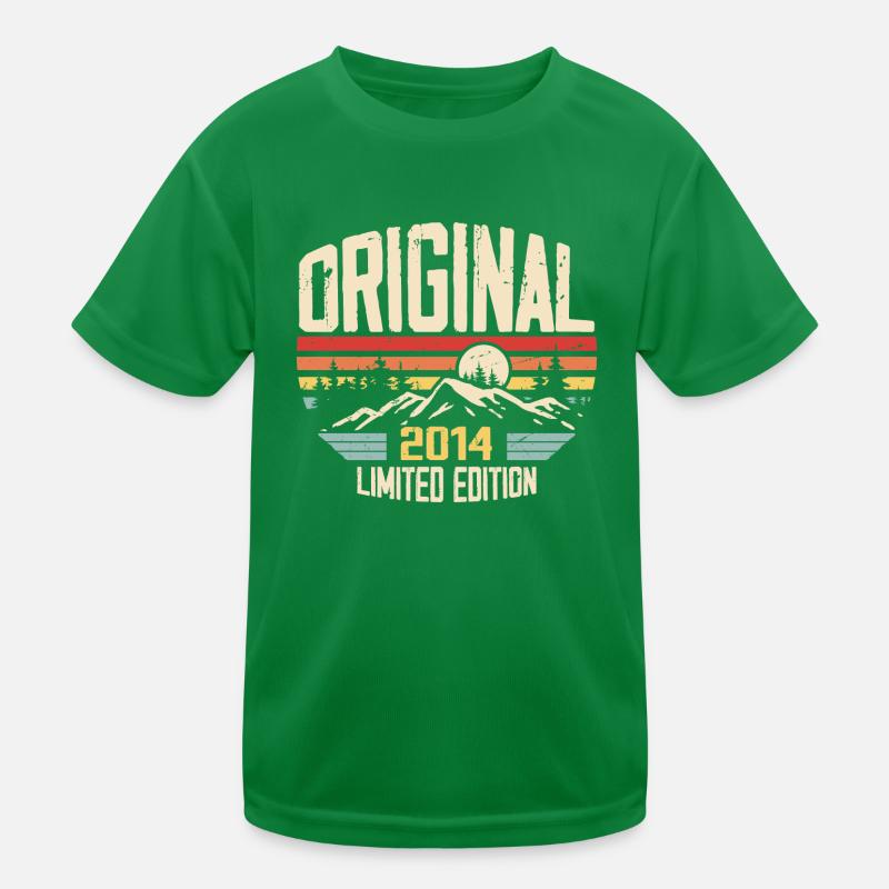 Nostalgisches 2014 Geburtstagsgeschenk 2014 Kinder Funktions-T-Shirt