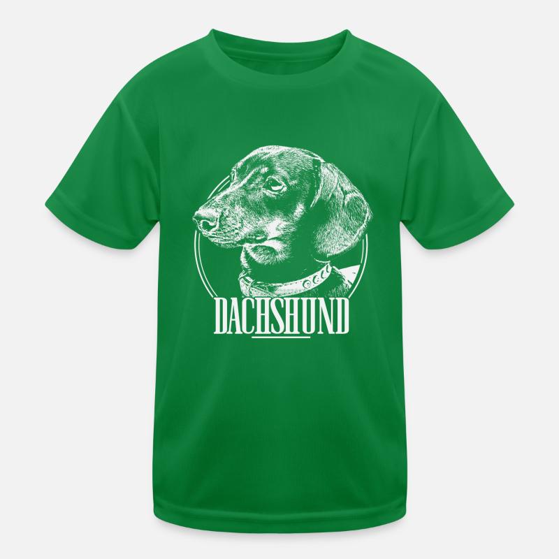 Dachshund Dackel Teckel Kinder Funktions-T-Shirt