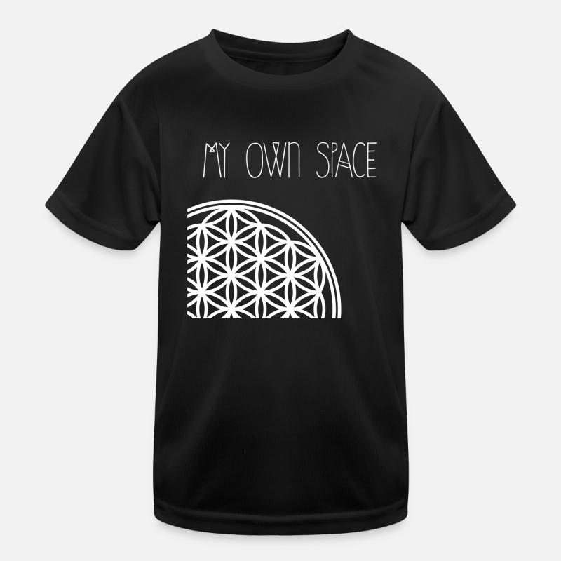 Space 19 - Kinder Funktions-T-Shirt - Schwarz