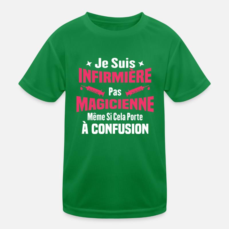 Humour Cadeau Je suis infirmière pas magicienne T-shirt sport Enfant