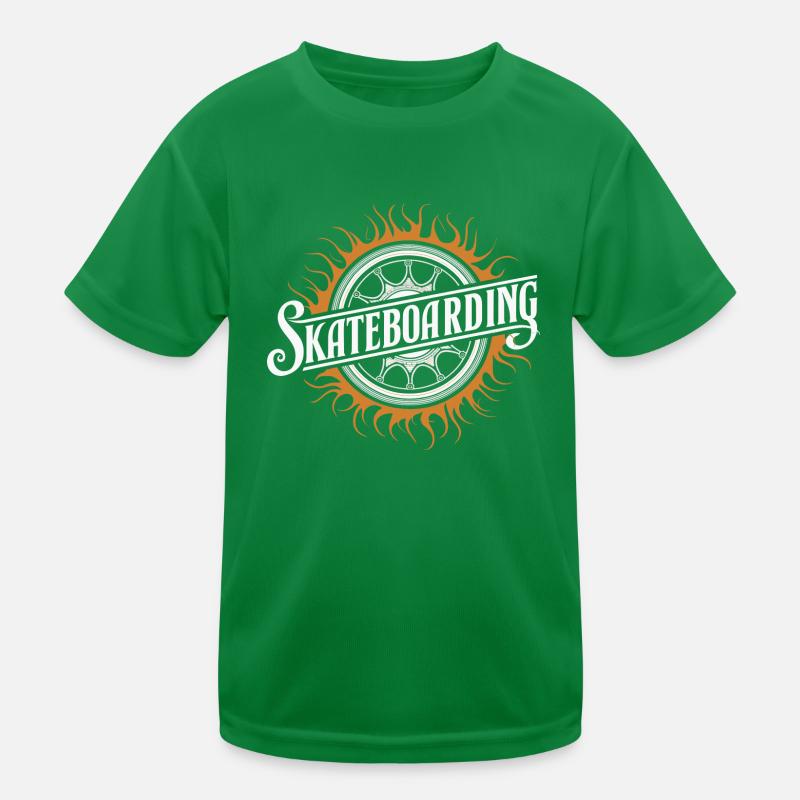 Skateboarder Thrill Deck Tricks Rampen Style Kinder Funktions-T-Shirt