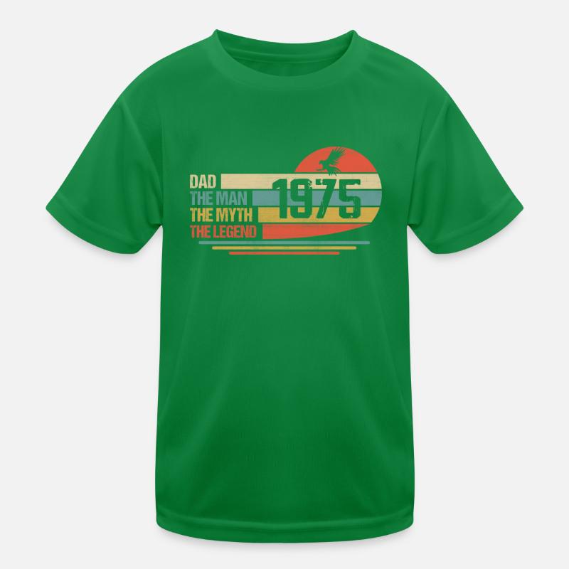 Bester Vater der Welt seit 1975 Vatertag Kinder Funktions-T-Shirt