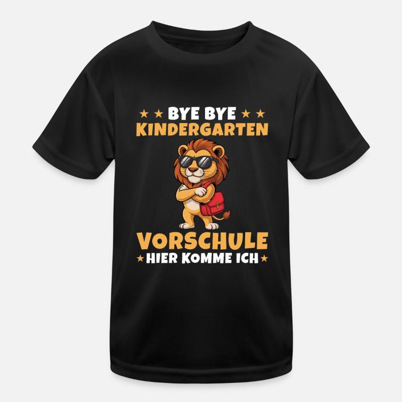 Vorschule Ich komme Löwe Vorschulkind Kinder Funktions-T-Shirt
