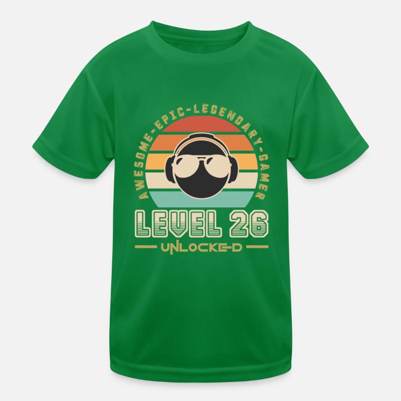 Stufe 26 Kinder Funktions-T-Shirt