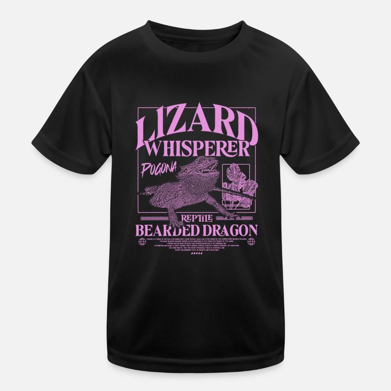 Bartagame Bartagamen Echsenflüsterer Kinder Funktions-T-Shirt