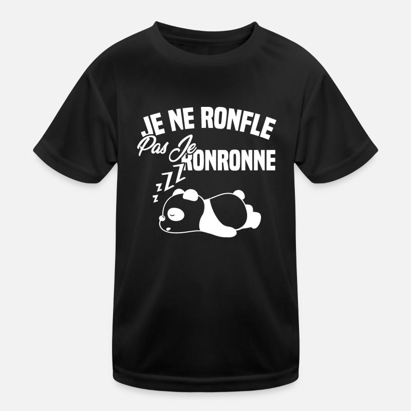 Je ne ronfle pas je ronronne T-shirt sport Enfant