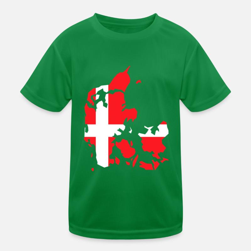 Denmark Kinder Funktions-T-Shirt