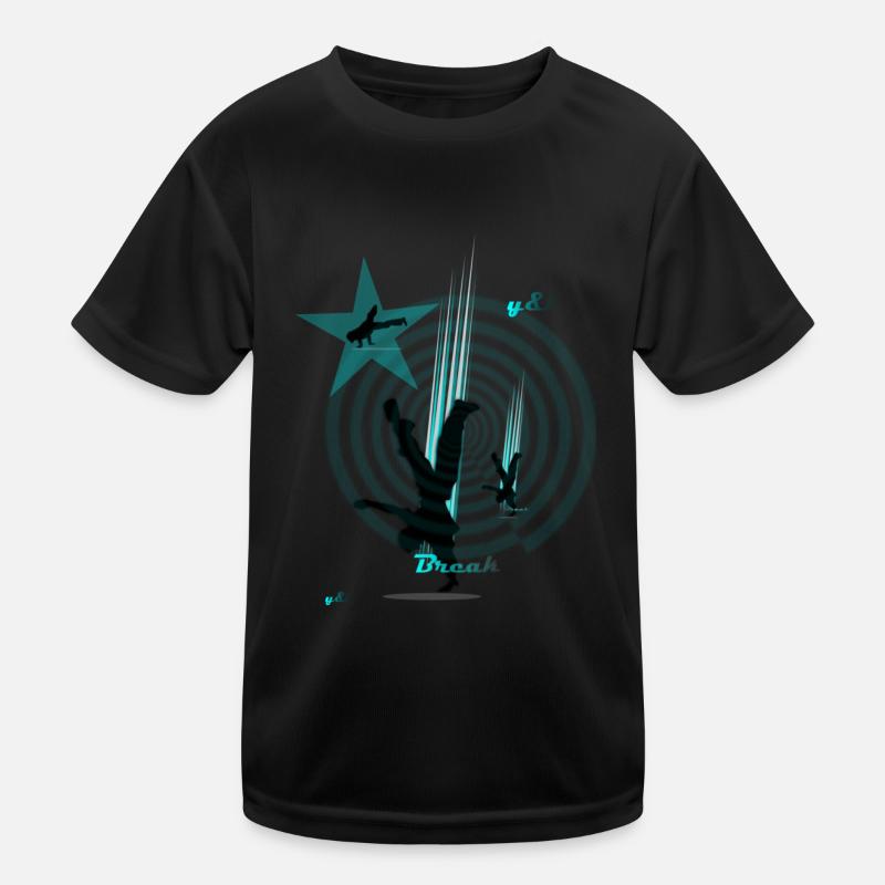Breakdancer Kinder Funktions-T-Shirt