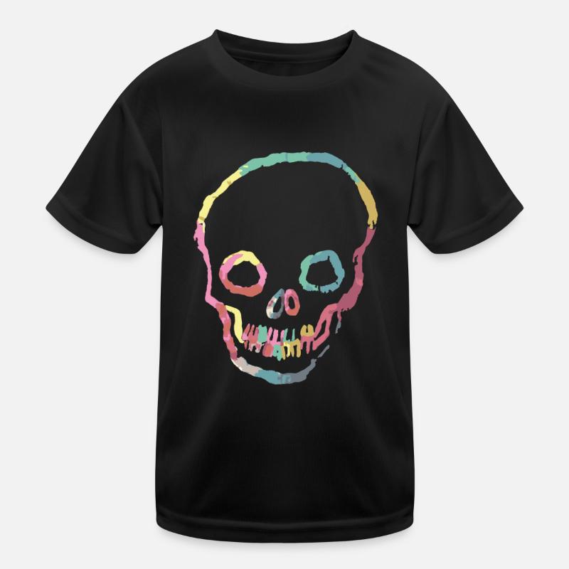 skull Kinder Funktions-T-Shirt
