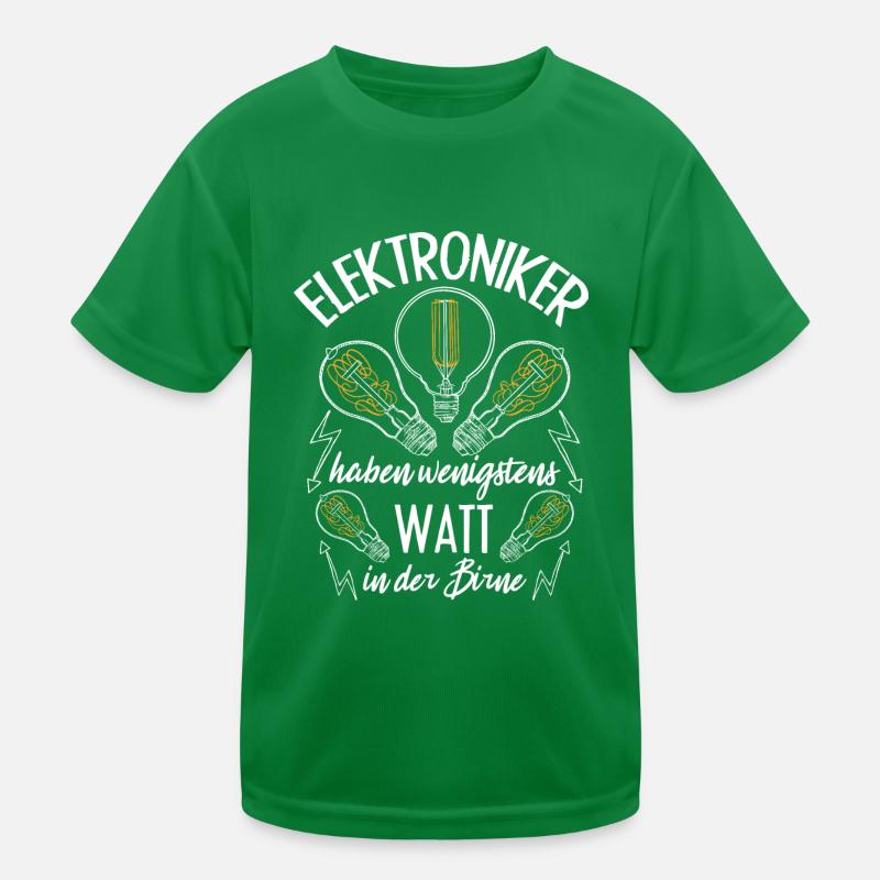 Les électroniciens ont au moins des watts dans la tête T-shirt sport Enfant
