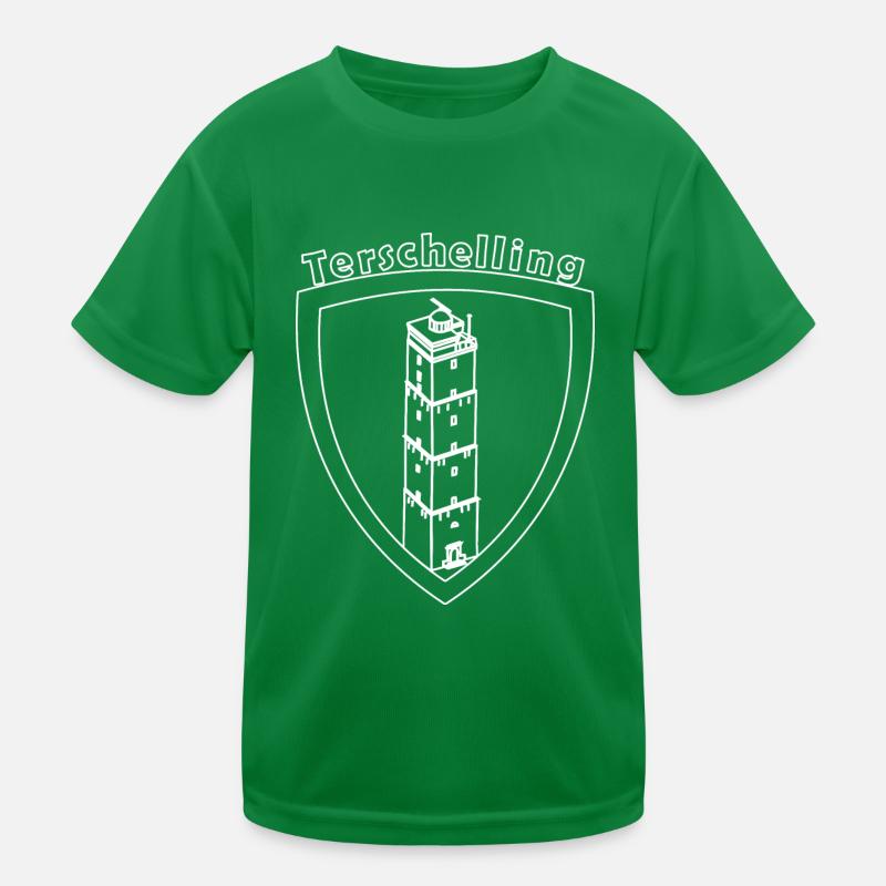 Terschelling Shield Blanc transparent T-shirt sport Enfant
