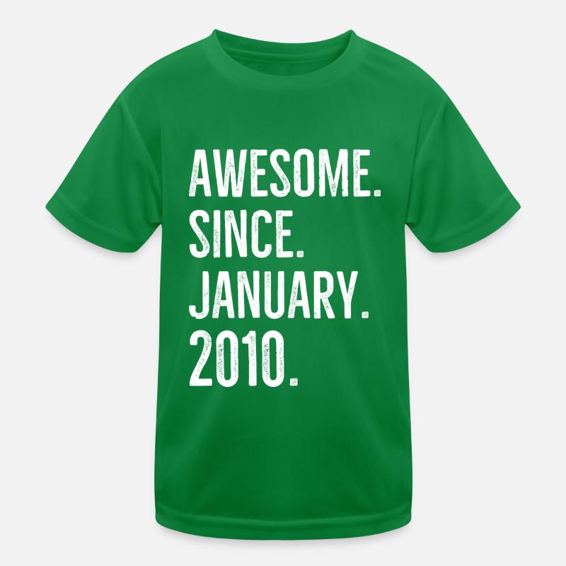 Großartig seit Januar 2010 Kinder Funktions-T-Shirt