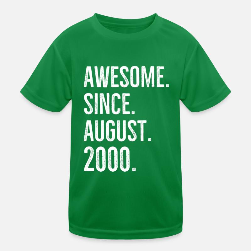 Großartig seit August 2000 Kinder Funktions-T-Shirt