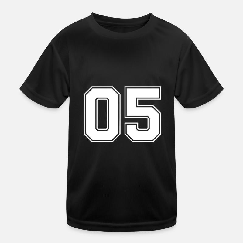 05 Nummer Kinder Funktions-T-Shirt