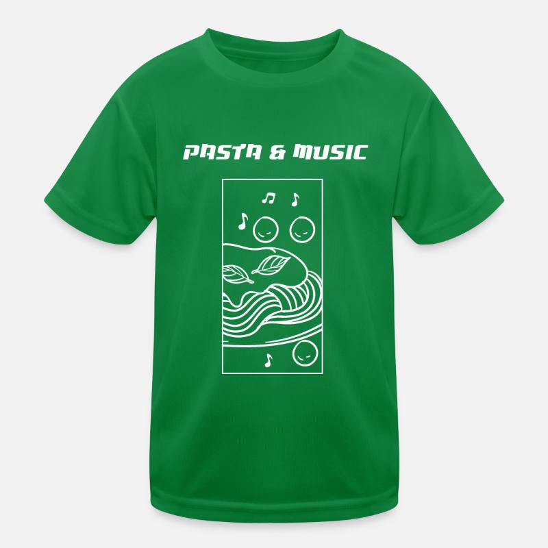 Pâtes et notes de musique Spaghetti T-shirt sport Enfant