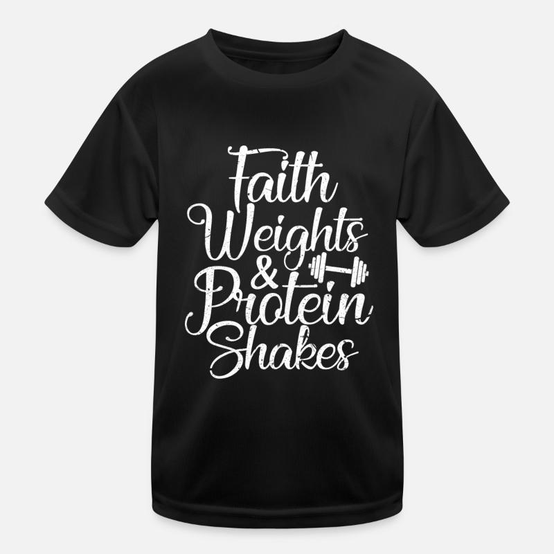 conception de poids de foi et de shakes protéinés T-shirt sport Enfant