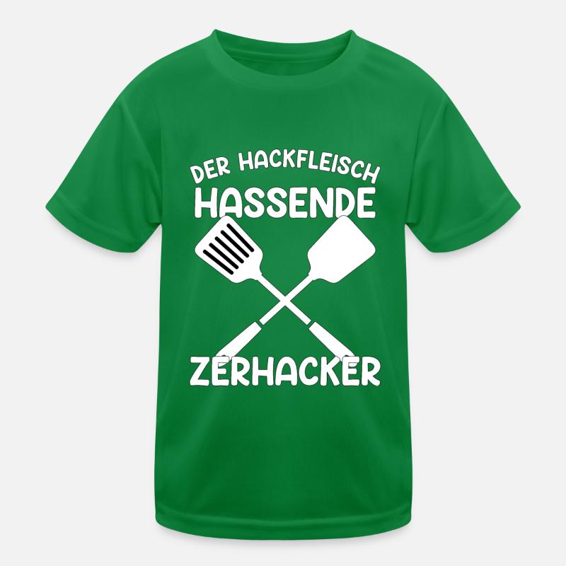 Der Hackfleischhassende Zerhacker grillen Geschenk Kinder Funktions-T-Shirt