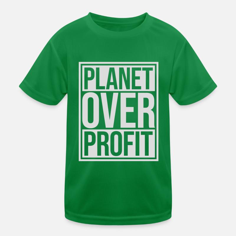 Planète sur le devis de profit T-shirt sport Enfant
