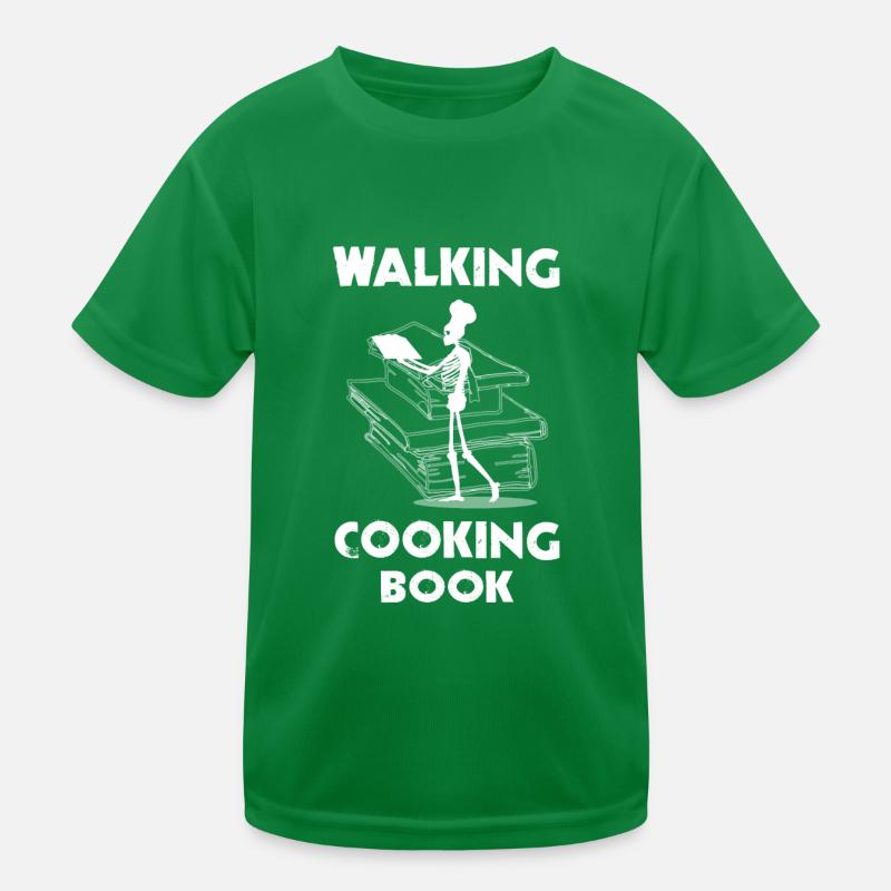 Walking Koch Küchen Skelett Spruch Kinder Funktions-T-Shirt