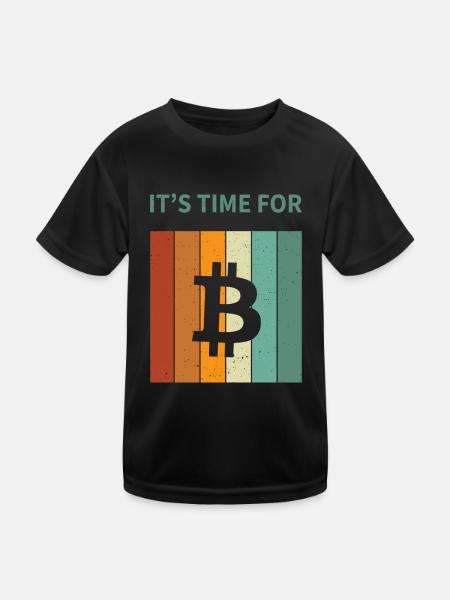 Bitcoin - Kids Functional T-Shirt - black - Front