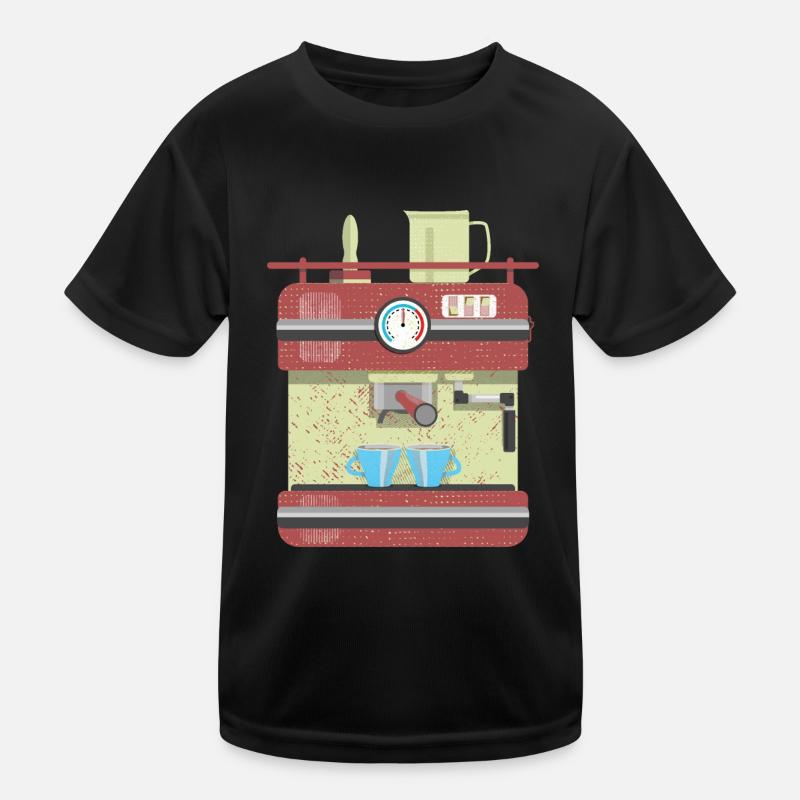 Vector coffee machine Kids Functional T-Shirt
