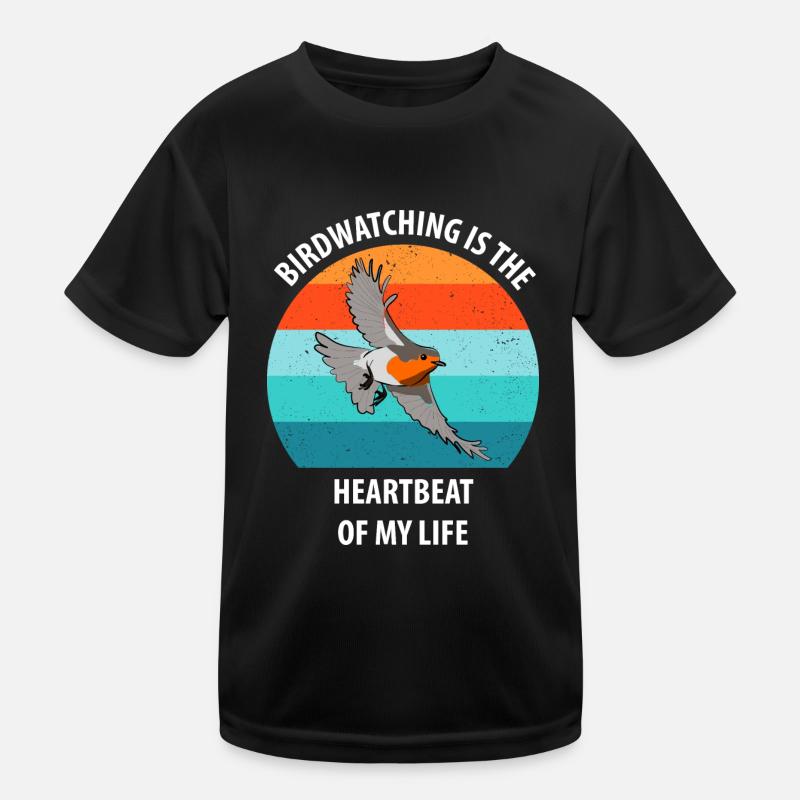 Bird Watching Bird Watching Birding Bird Kids Functional T-Shirt