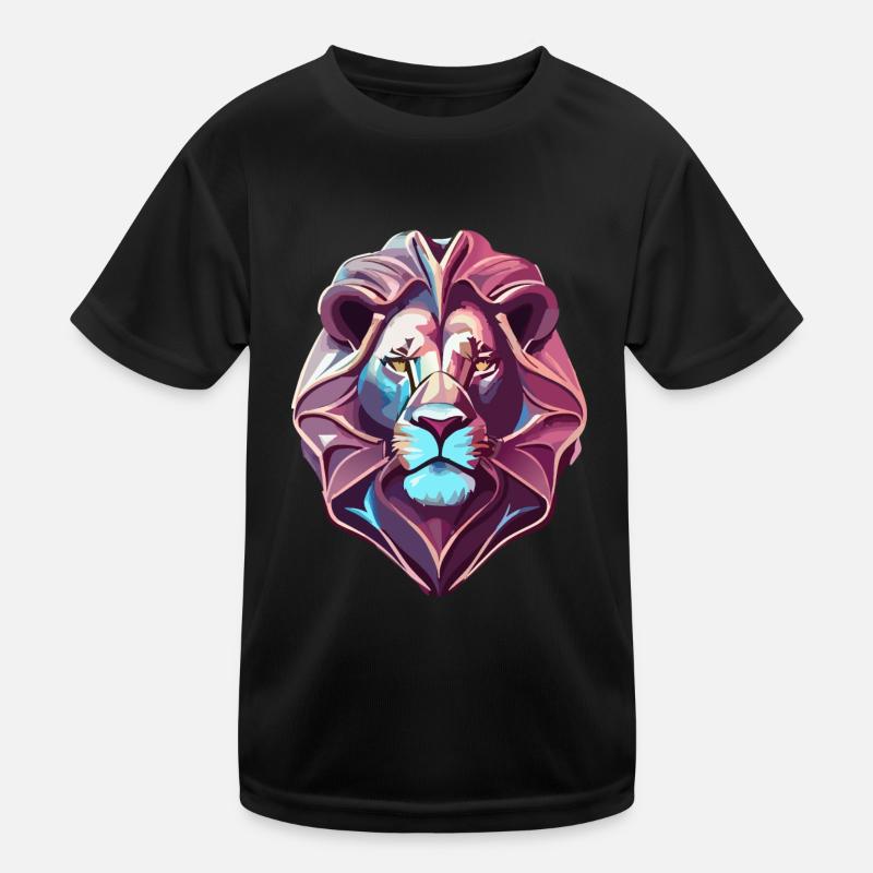 Chrom Löwe Kinder Funktions-T-Shirt