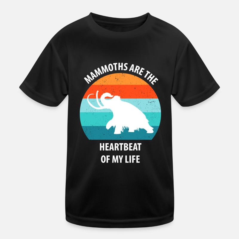 Drôle de mammouth de l’âge de pierre de l’âge de glace Design préhistorique T-shirt sport Enfant