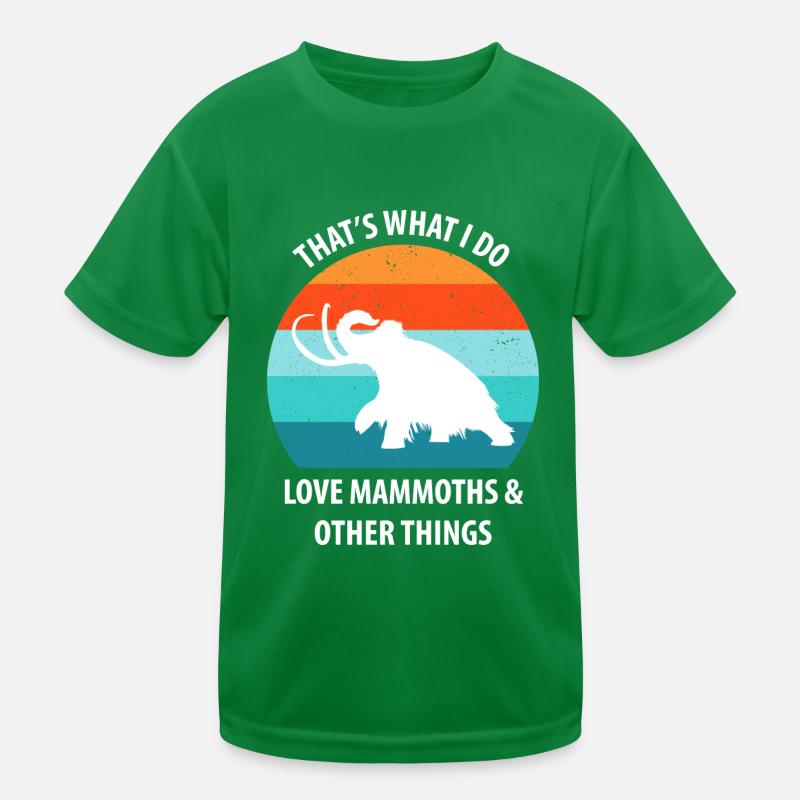 Lustiges Mammut Steinzeit Eiszeit Design Urzeit Kinder Funktions-T-Shirt
