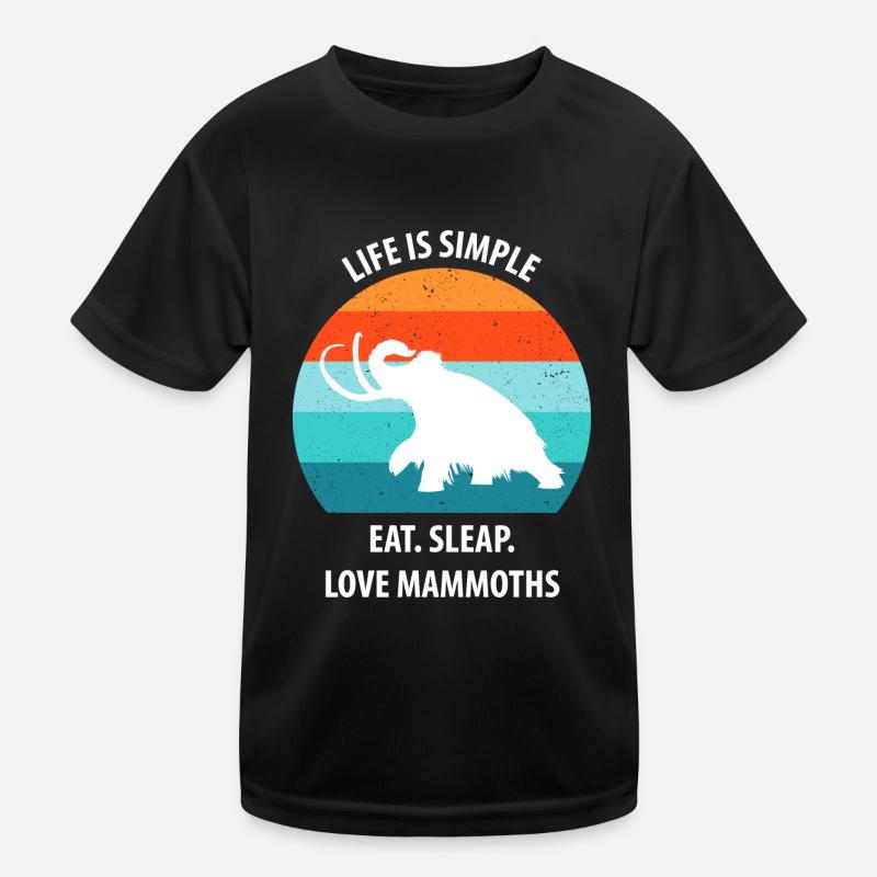 Drôle de mammouth de l’âge de pierre de l’âge de glace Design préhistorique T-shirt sport Enfant