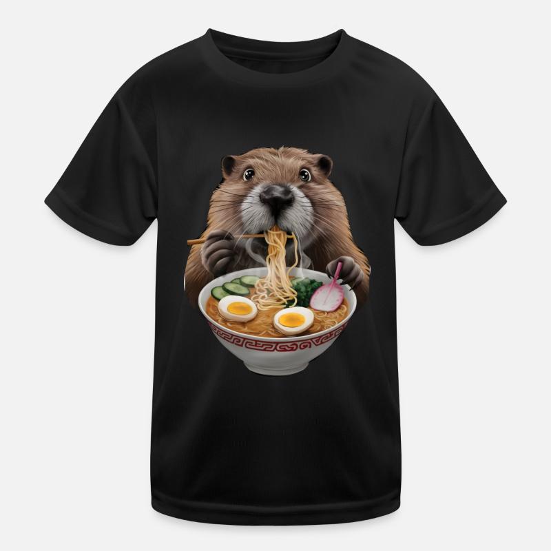 Biber Ramen Kinder Funktions-T-Shirt