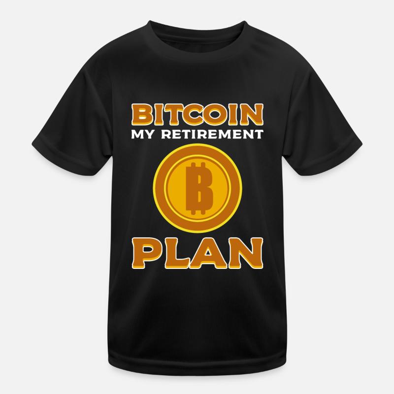 Bitcoin - Kinder Funktions-T-Shirt - Schwarz