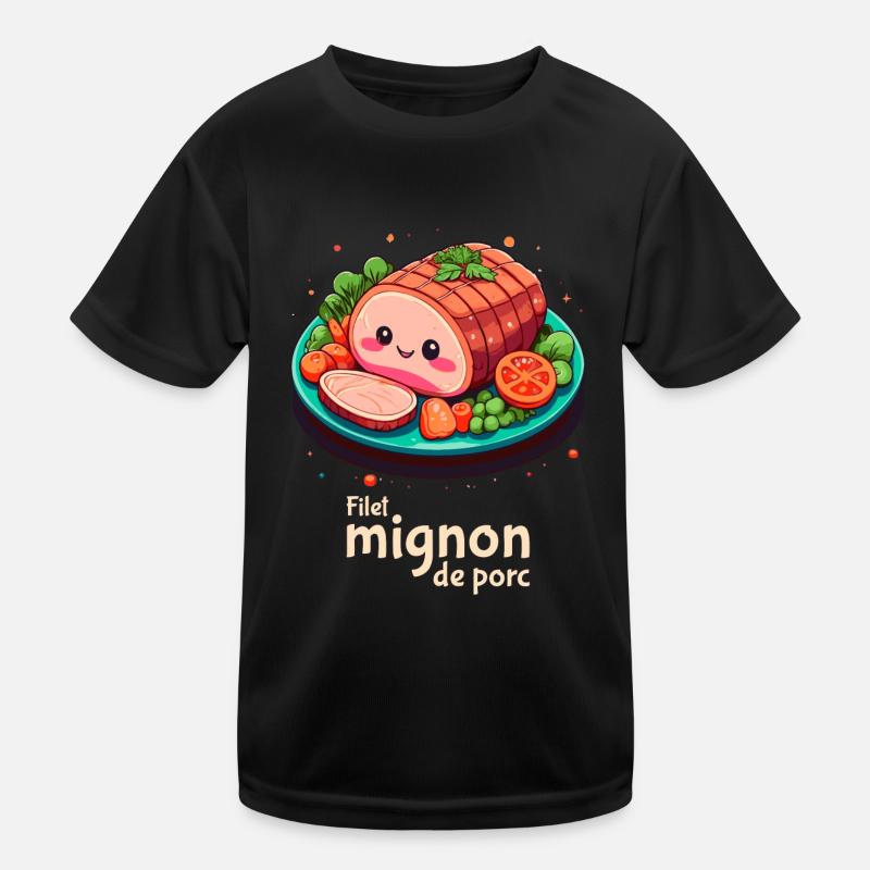 Schweinefilet - Klartext Kinder Funktions-T-Shirt