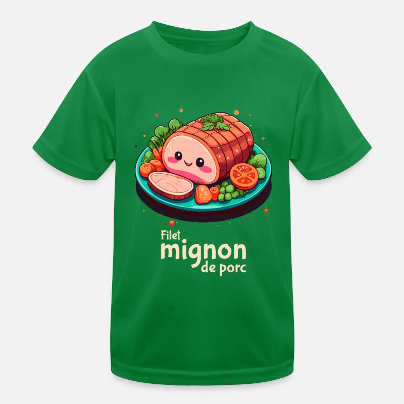 Pork tenderloin - Plain text Kids Functional T-Shirt