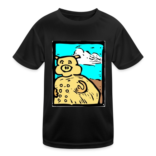 vark color - Functioneel T-shirt voor kinderen
