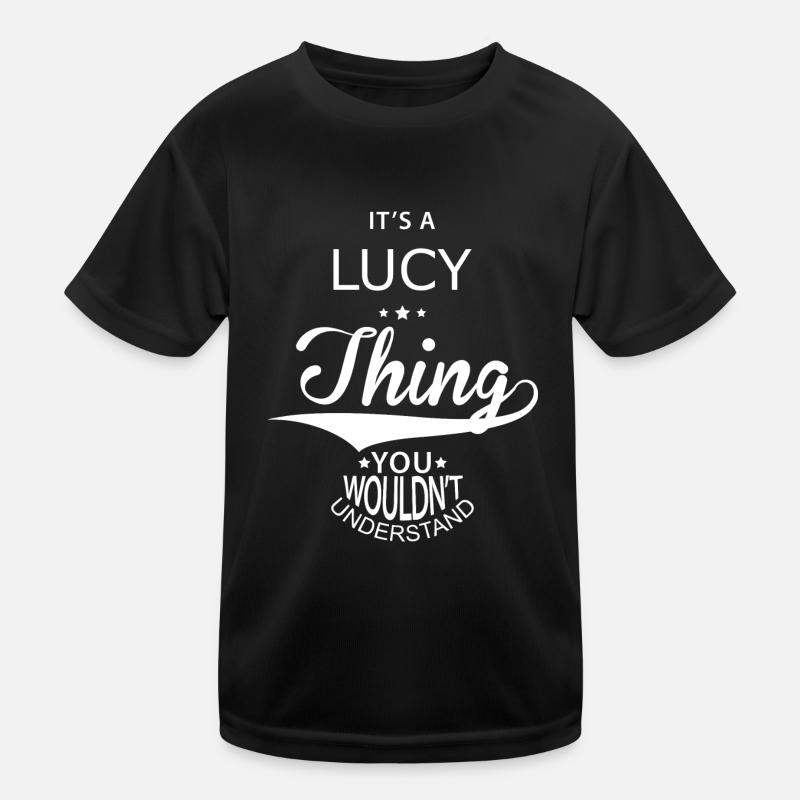 Lucy - Kinder Funktions-T-Shirt - Schwarz