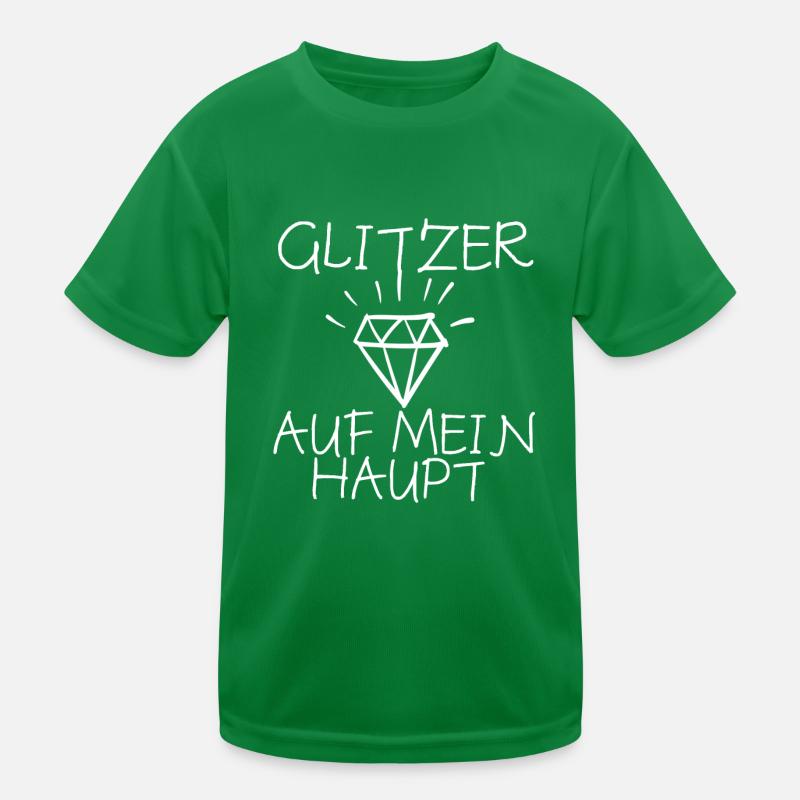 Glitzer Kinder Funktions-T-Shirt