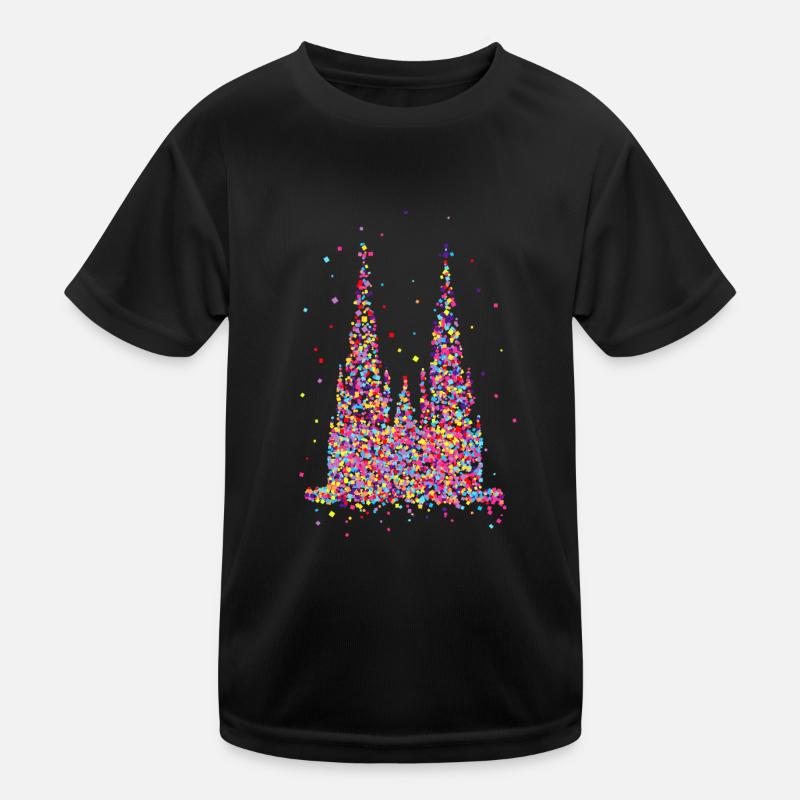 Cologne Cathedral, confetti Kids Functional T-Shirt