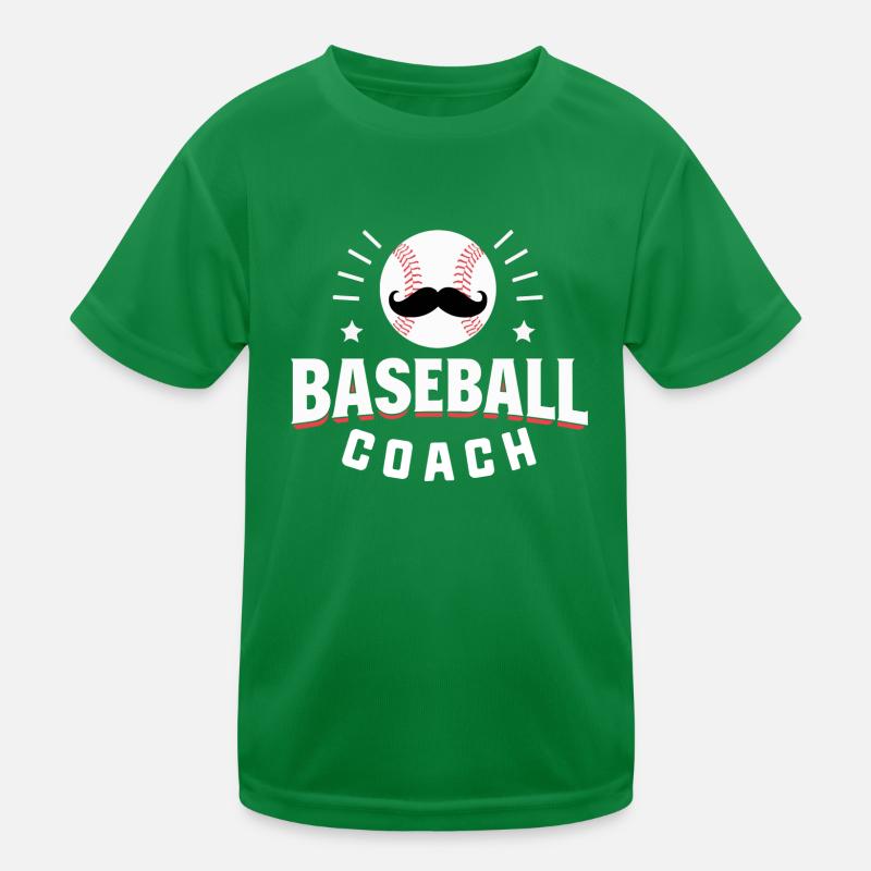 Baseball-Mustache-Coach Kinder Funktions-T-Shirt