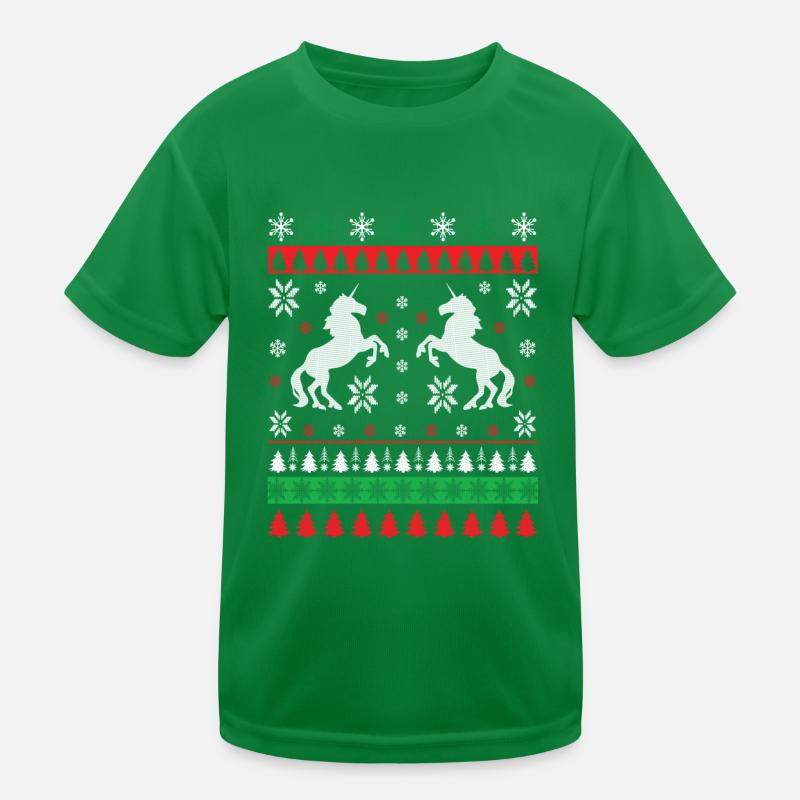 Einhorn - Ugly Christmas T-shirt sport Enfant