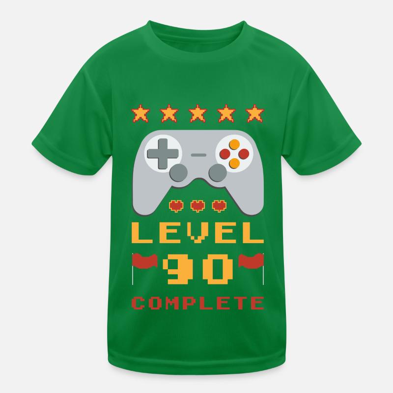 90th Birthday Level 90 Complete Kids Functional T-Shirt