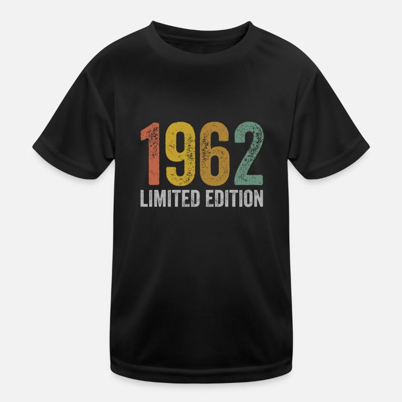 Millésime 1962 Édition Limitée Anniversaire T-shirt sport Enfant